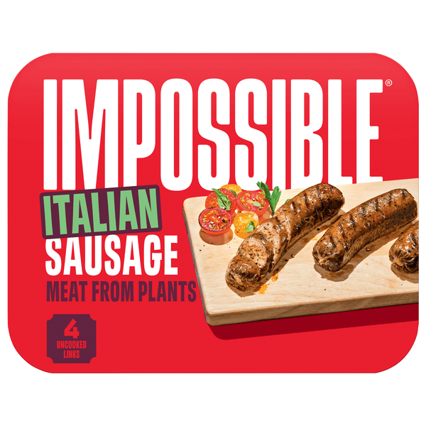 Save on Impossible Italian Sausage Links Made From Plants 4 ct Order Online Delivery Food Lion