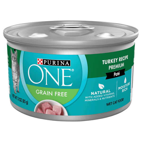 Save on Purina ONE Natural Grain Free Turkey Pate Wet Cat Food Order