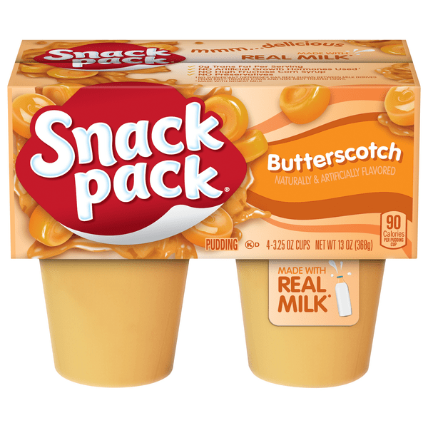 Save on Snack Pack Pudding Butterscotch Flavored 4 ct Order Online Delivery Giant