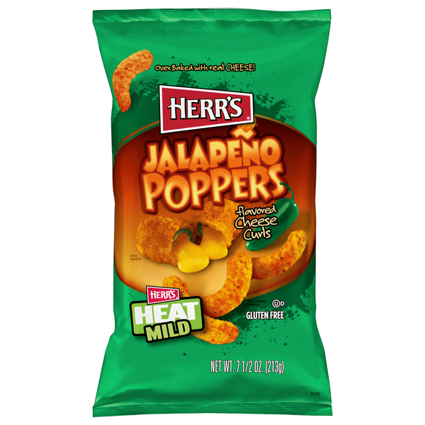 Save on Herr's Cheese Curls Jalapeno Poppers Mild Heat Gluten Free Order Online Delivery Giant