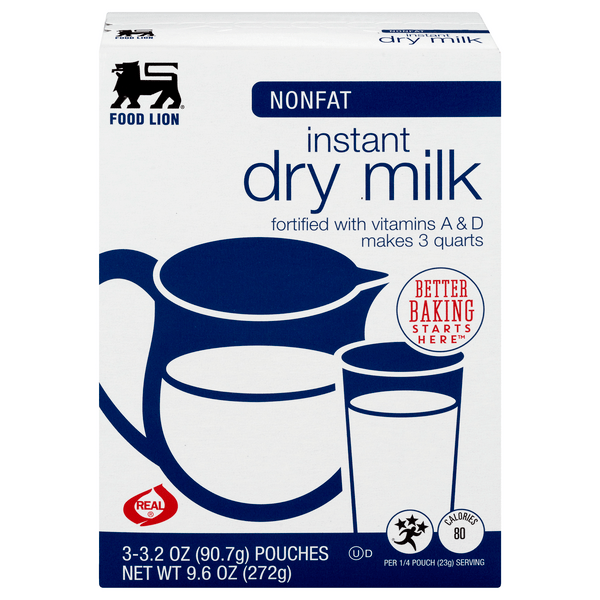 Save on Food Lion Instant Dry Milk Nonfat 3 ct Order Online Delivery Food Lion