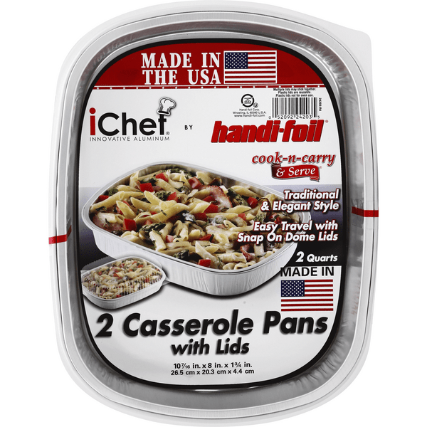 Save on HandiFoil iChef Cook & Carry Casserole Pans with Lids Order