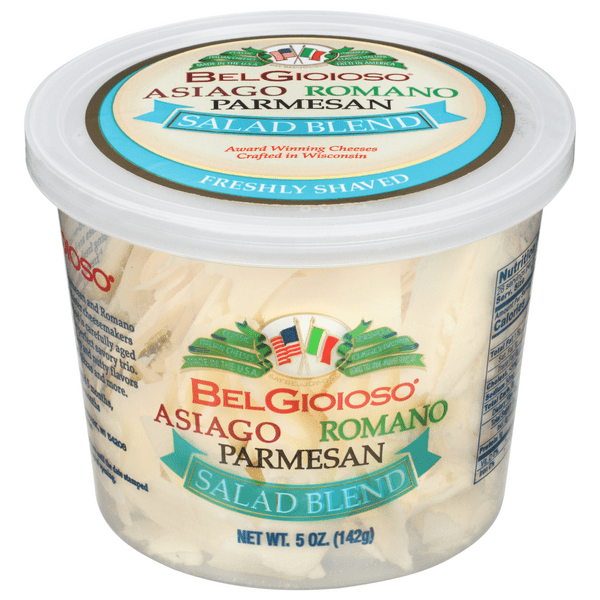 Save on BelGioioso Salad Blend Asiago Parmesan & Romano Cheese Freshly