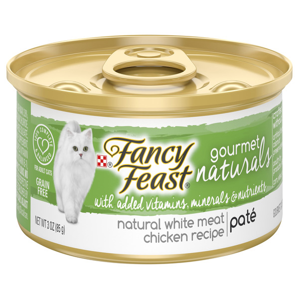Save on Fancy Feast Gourmet Naturals Cat Food White Meat Chicken Recipe