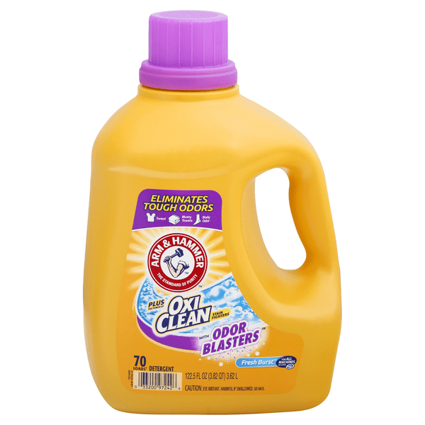 Save on Arm & Hammer Liquid Laundry Detergent + Oxi Clean Fresh Burst