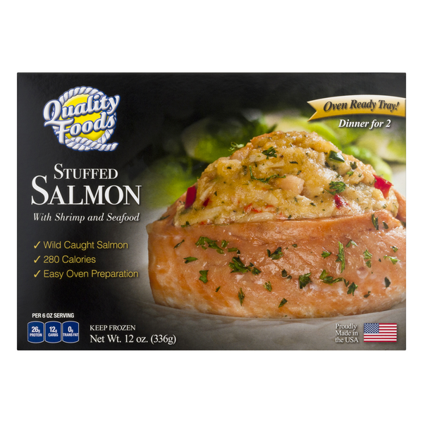 Save on Quality Foods Salmon Stuffed Wild Caught Dinner for 2 Order