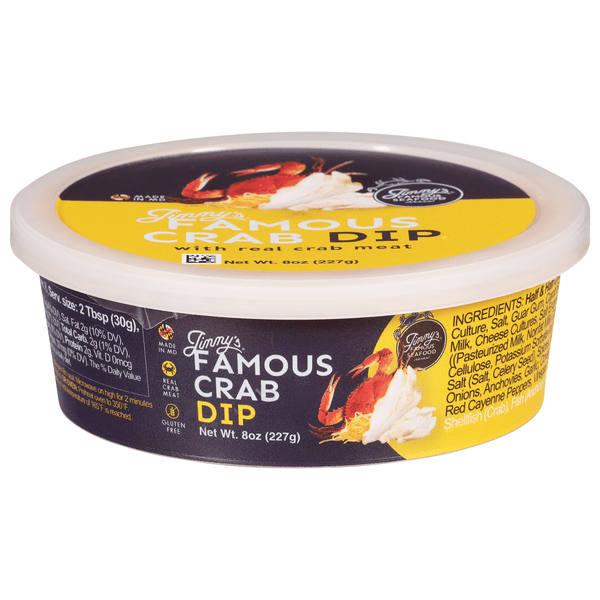 Save on Jimmy's Famous Seafood Crab Dip with Real Crab Meat Order