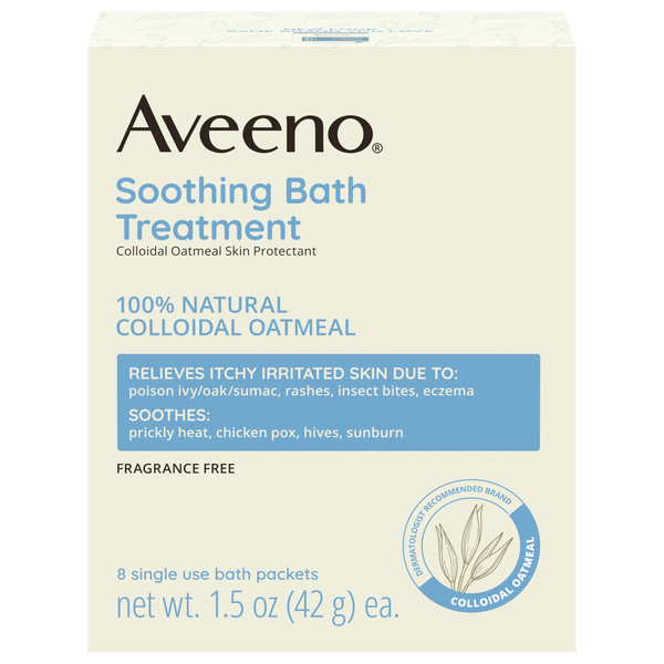 Save on Aveeno Soothing Oatmeal Bath Treatment Packets Itchy Irritated