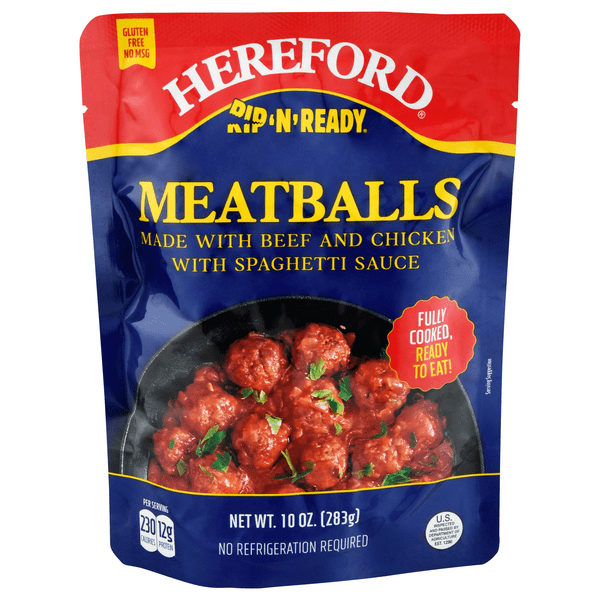 Save on Hereford Rip 'N' Ready Meatballs Order Online Delivery Food Lion