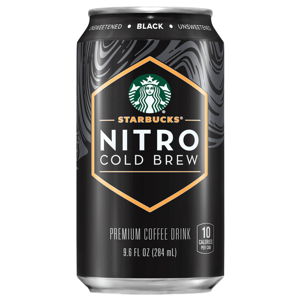 Save on Starbucks Black Nitro Cold Brew Premium Coffee Drink Order Online Delivery GIANT