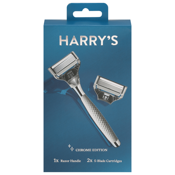 Save on Dollar Shave Club Razor 6 Blade + 2 Cartridges Chrome Edition