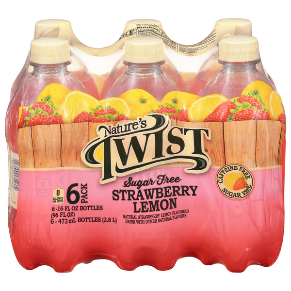 Save on Nature's Twist Strawberry Lemon Flavored Drink Sugar Free 6