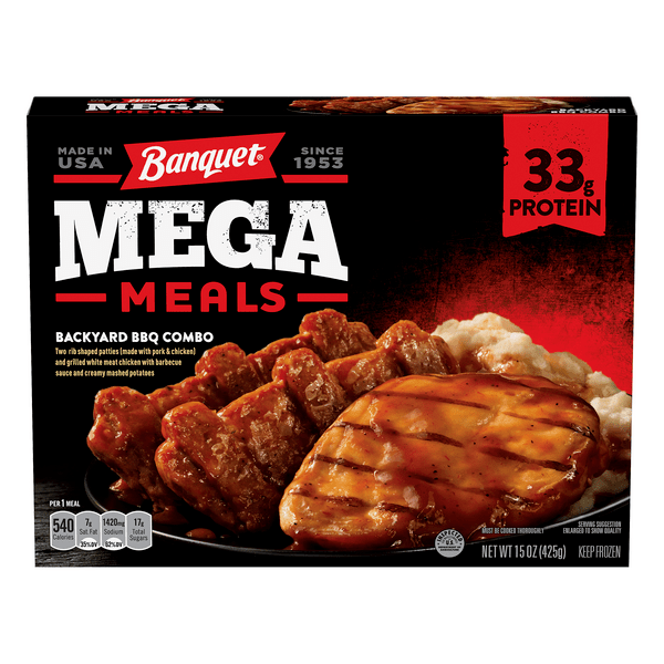 Save on Banquet Mega Meals Backyard BBQ Combo Order Online Delivery GIANT