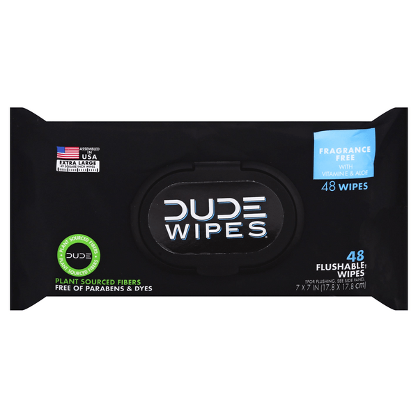 Save on Dude Flushable Wipes Fragrance Free Order Online Delivery