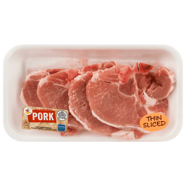 Save on Giant BoneIn Thin Cut Center Cut Pork Chops 3 ct Fresh Order Online Delivery Giant