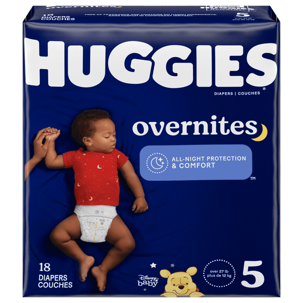 Save on Huggies Overnites Size 5 Baby Diapers 27+ lb Order Online Delivery Food Lion