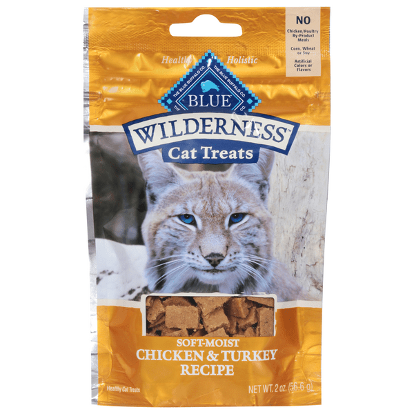 Save on BLUE Wilderness SoftMoist Cat Treats Chicken & Turkey Recipe