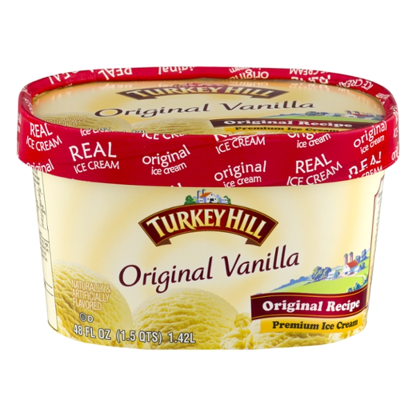 Save on Turkey Hill Original Recipe Premium Ice Cream Original Vanilla