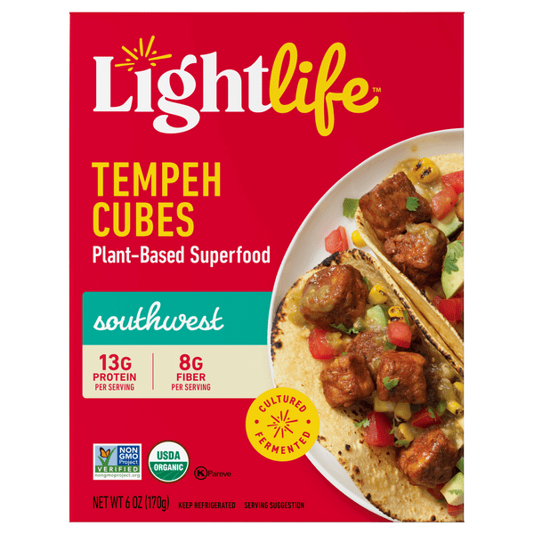 Save on Lightlife Tempeh Cubes PlantBased Superfood Southwest Order Online Delivery Stop & Shop