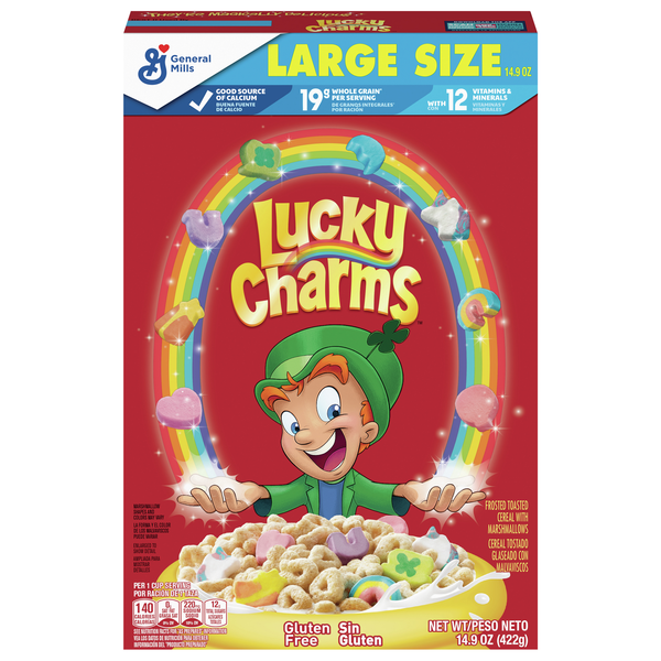 Save on Lucky Charms Frosted Toasted Cereal with Marshmallows Large