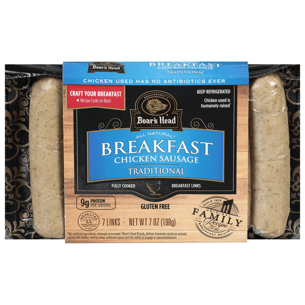 Save on Boar's Head Breakfast Chicken Sausage Traditional Fully Cooked
