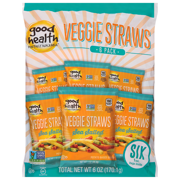 Save on Good Health Veggie Straws Sea Salt 6 pk Order Online Delivery Stop & Shop