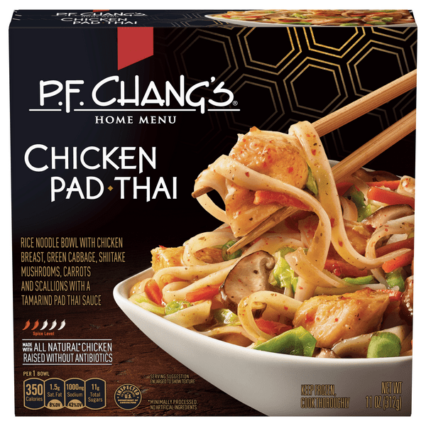 Save on P.F. Chang's Home Menu Chicken Pad Thai Noodle Bowl Order