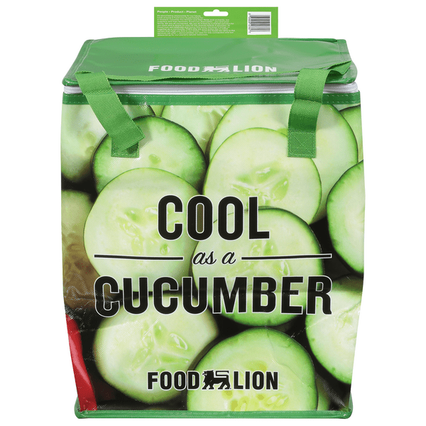 Save on Food Lion Hot & Cold Insulated Reusable Bag Cool as a Cucumber