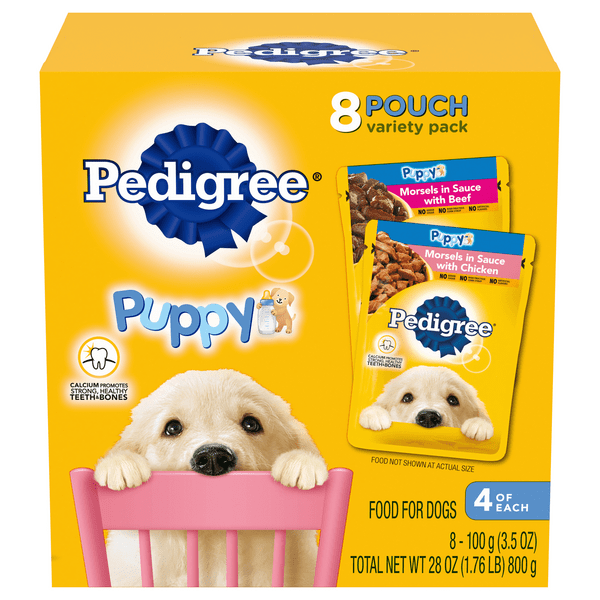 Save on Pedigree Wet Puppy Food Variety Pack 8 ct Order Online