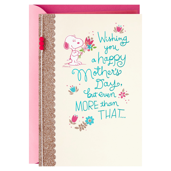 Save on Hallmark Mother's Day Card Snoopy with Flowers Order Online