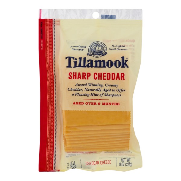 Save on Tillamook Cheddar Cheese Sharp 11 ct Order Online Delivery Giant