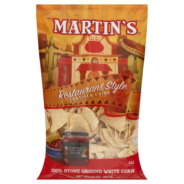 Save on Martin's Restaurant Style Tortilla Chips 100 White Corn Order