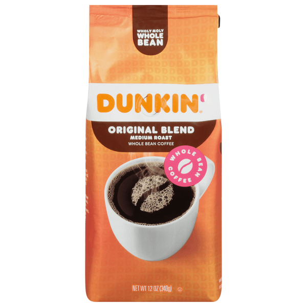 Save on Dunkin' Original Blend Medium Roast Coffee (Whole Bean) Order