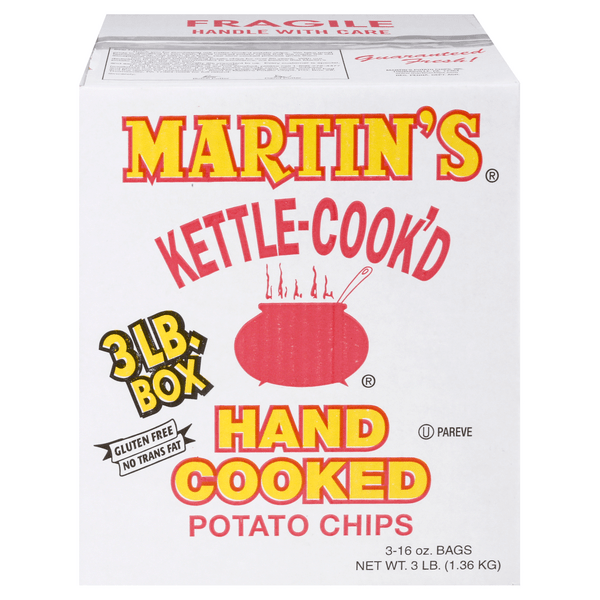 Save on Martin's Kettle Cook'd Hand Cooked Potato Chips 16 oz ea 3 ct