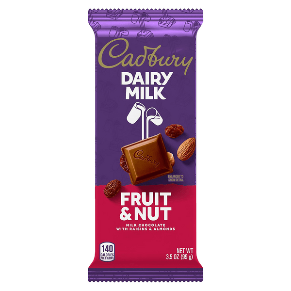 Save on Cadbury Dairy Milk Fruit & Nut Milk Chocolate Candy Bar Order