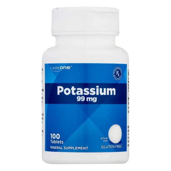Save on CareOne Potassium 99 mg Dietary Supplement Caplets Order Online