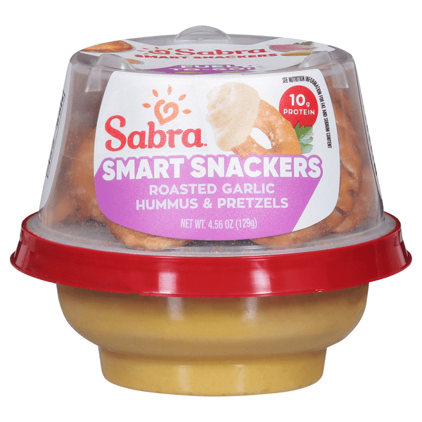 Save on Sabra Hummus Snackers Roasted Garlic with Pretzels Single Cup