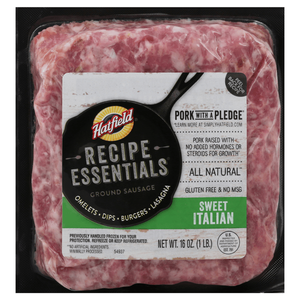Save on Hatfield Recipe Essentials Ground Italian Sausage Sweet Gluten Free Fresh Order Online