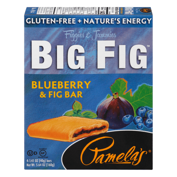 Save on Pamela's Big Fig Bars Blueberry Gluten Free 4 ct Order Online