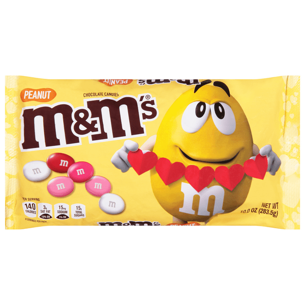 Save on M&M's Peanut Chocolate Valentine's Day Candy Order Online