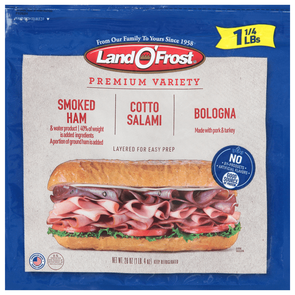 Save on Land O'Frost Premium Sub Kit Smoked Ham Cotto Salami Bologna