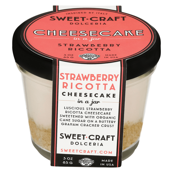 Save on Sweet Craft Dolceria Cheesecake in a Jar Strawberry Ricotta