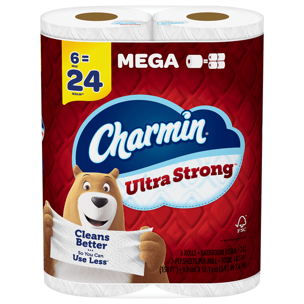 Save on Charmin Ultra Strong Mega Roll 2Ply Toilet Paper Unscented