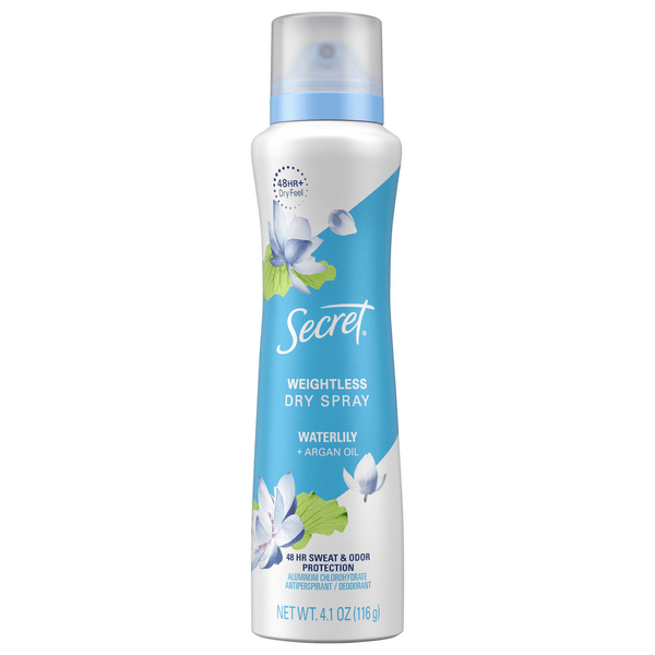 Save on Secret Antiperspirant Deodorant Waterlily + Argan Oil