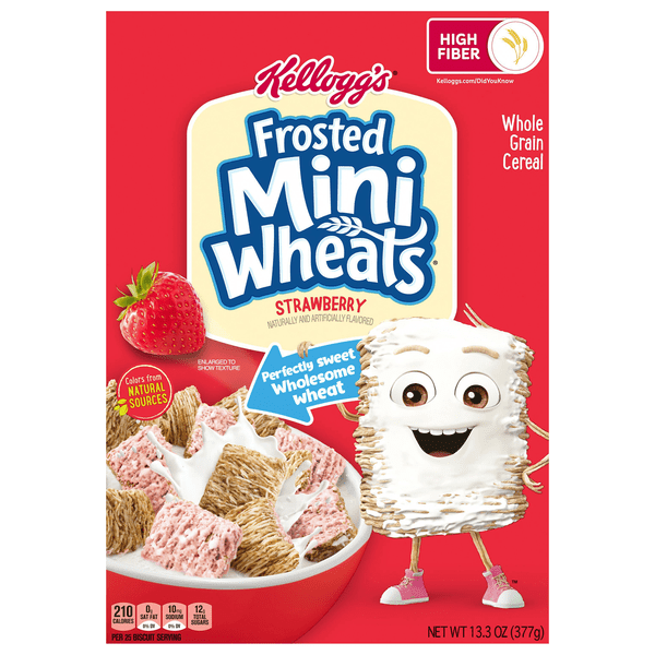 Save on Frosted Mini Wheats Strawberry Whole Grain Cereal Order Online
