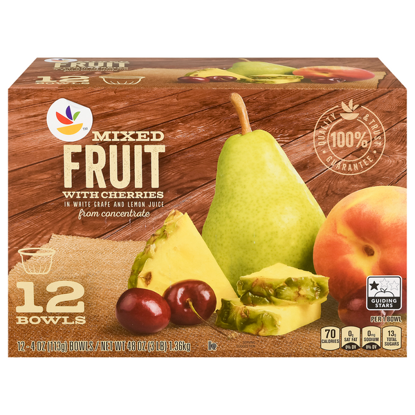Save on Giant Mixed Fruit Cups with Cherries 12 ct Order Online