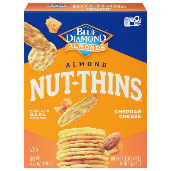 Save on Blue Diamond Almond NutThins Rice Cracker Snacks Cheddar