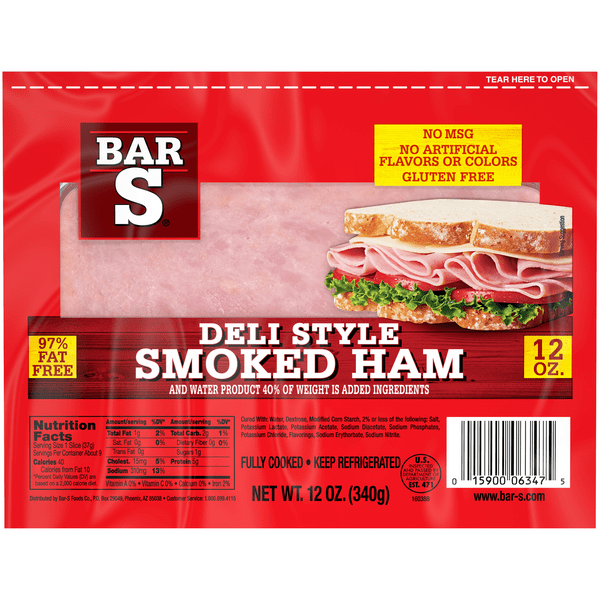 Save on BarS Smoked Ham Deli Style Fat Free Order Online Delivery