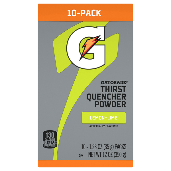 Save on Gatorade Thirst Quencher Powder Packs LemonLime 10 ct Order