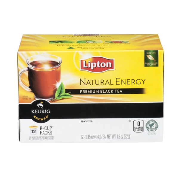 Save on Lipton Natural Energy Premium Black Tea KCups Order Online